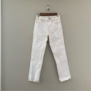 FRAME Le High Straight White Blanc Jeans Size 24